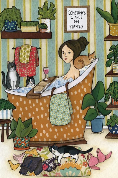 Tuxedo Cats: Wet My Plants by Jamie Morath