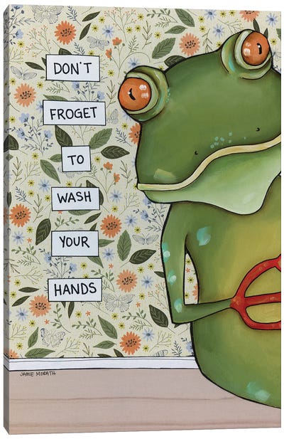 Froget Canvas Art Print - Frog Art