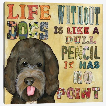 Life Without Dogs Canvas Print #MRH658} by Jamie Morath Canvas Art Print