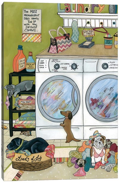 Most Memorable Days Canvas Art Print - Laundry Room Art