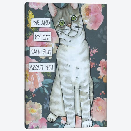 My Cat Canvas Print #MRH684} by Jamie Morath Art Print