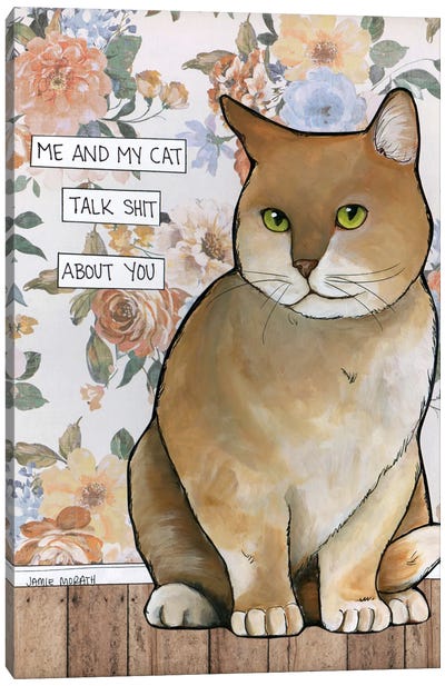 About You Canvas Art Print - Orange Cat Art