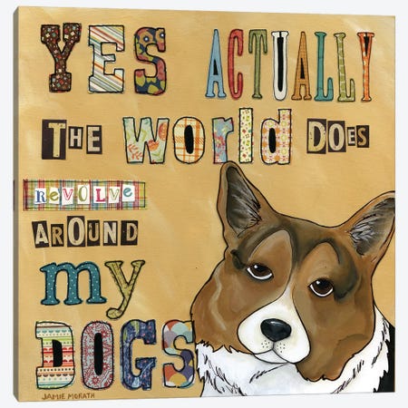 Around My Dog Canvas Print #MRH6} by Jamie Morath Canvas Art Print