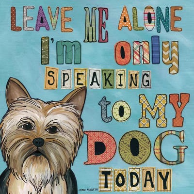 Only My Dog by Jamie Morath art print