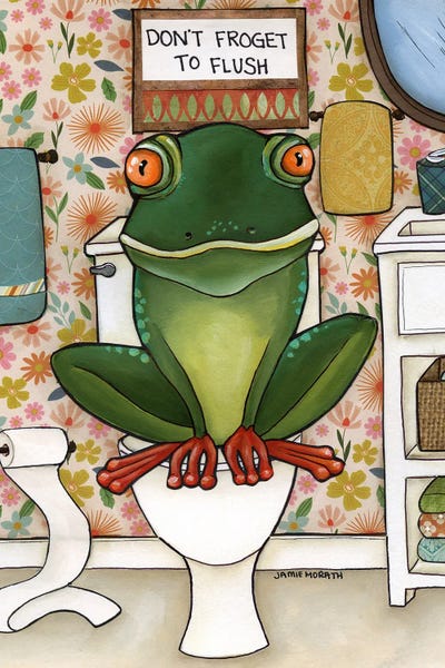 Frogs: Froget To Flush by Jamie Morath