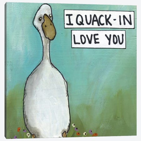 Quack-In Love You Canvas Print #MRH730} by Jamie Morath Canvas Art