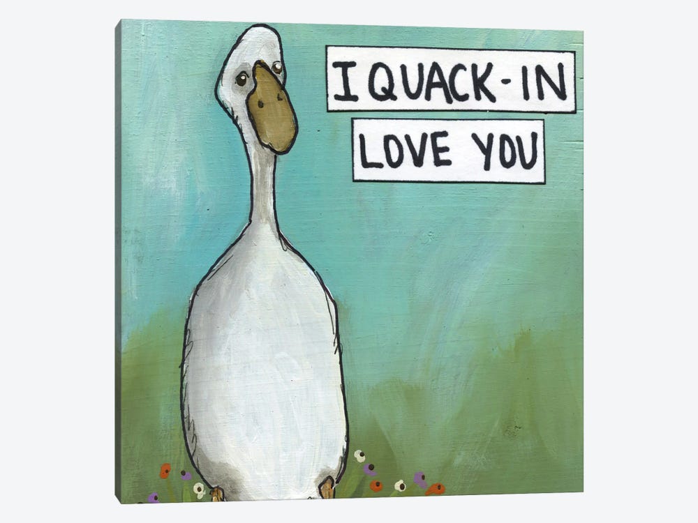 Quack-In Love You by Jamie Morath 1-piece Canvas Artwork