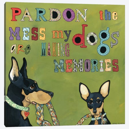 Pardon The Mess Canvas Print #MRH73} by Jamie Morath Canvas Art Print