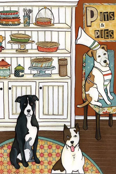 Pits And Pies by Jamie Morath metal wall art