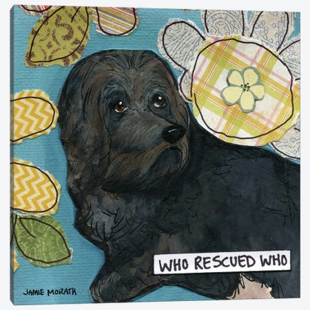 Who Rescued Who Canvas Print #MRH770} by Jamie Morath Canvas Artwork
