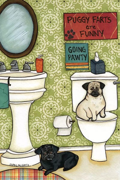 Bathroom Humor: Puggy Farts by Jamie Morath