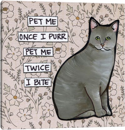 Pet Me Canvas Art Print - Jamie Morath