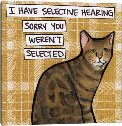 Selective Hearing II Canvas Art Print - Jamie Morath