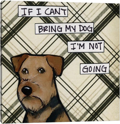Bring My Dog Canvas Art Print - Office Humor