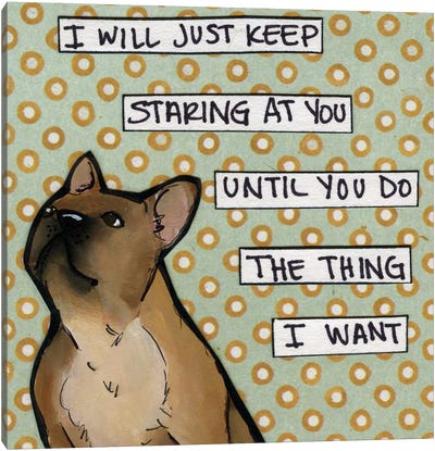 Do The Thing Canvas Art Print - Office Humor