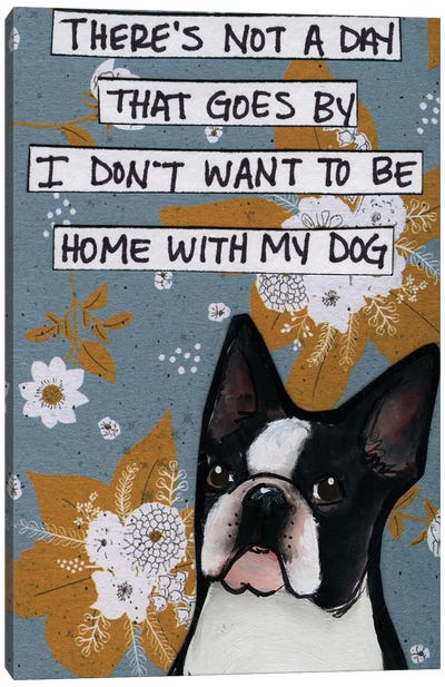Home With My Dog Canvas Art Print - Jamie Morath
