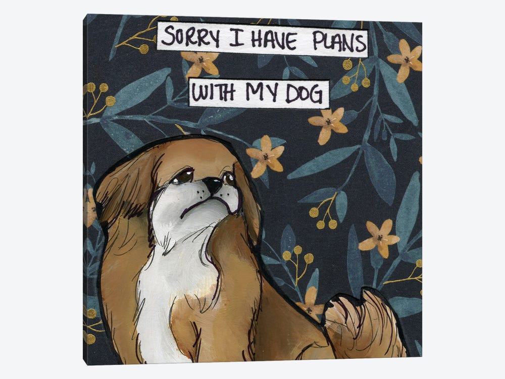 Plans With My Dog by Jamie Morath 1-piece Canvas Wall Art