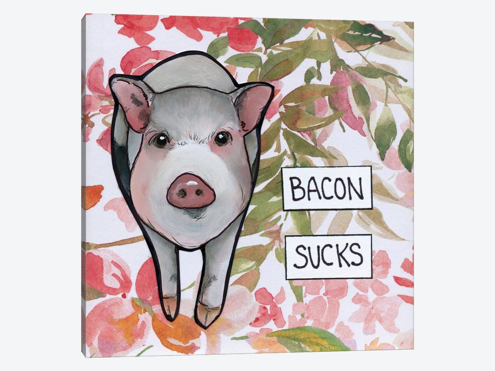 Bacon Sucks II by Jamie Morath 1-piece Canvas Artwork