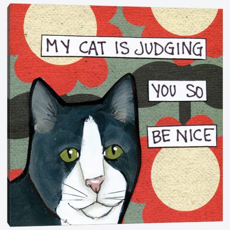 Judging You II Canvas Print #MRH847} by Jamie Morath Canvas Print