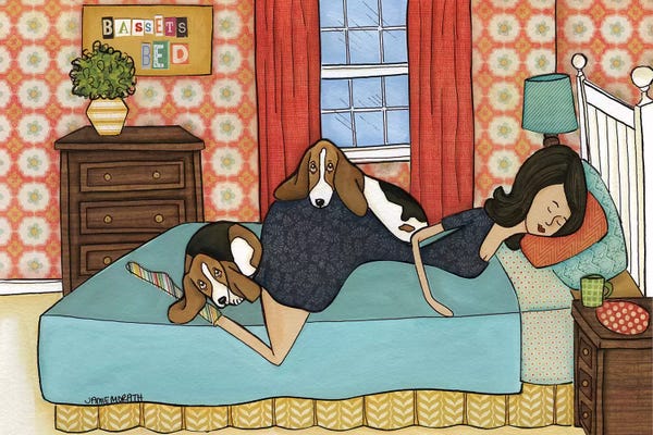 Basset Hounds: Basset's Bed by Jamie Morath