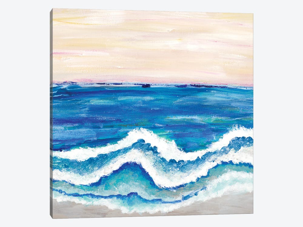 Rolling Waves II by Merri Pattinian 1-piece Canvas Print