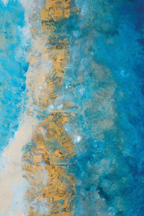 Coastline Vertical Abstract I by Merri Pattinian wall art