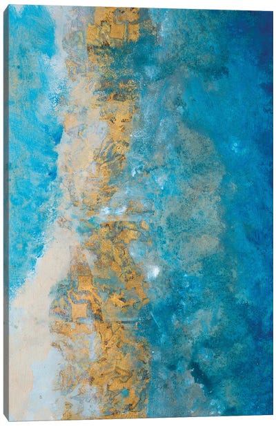 Coastline Vertical Abstract I Canvas Art Print