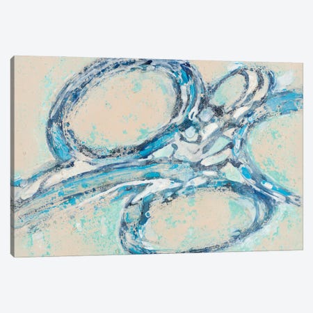 Blue Swirl I Canvas Print #MRI8} by Merri Pattinian Art Print