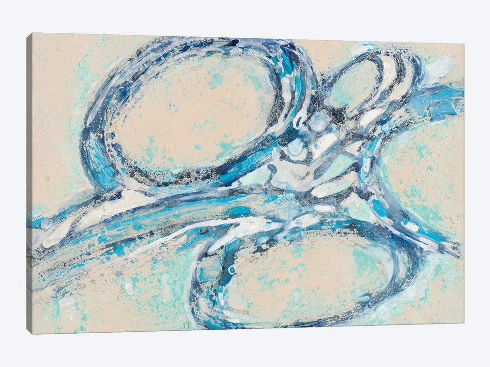 Blue Swirl I by Merri Pattinian 1-piece Art Print