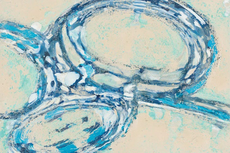 Blue Swirl II by Merri Pattinian wall art