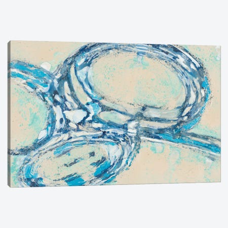 Blue Swirl II Canvas Print #MRI9} by Merri Pattinian Canvas Art Print