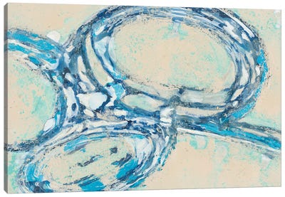 Blue Swirl II Canvas Art Print
