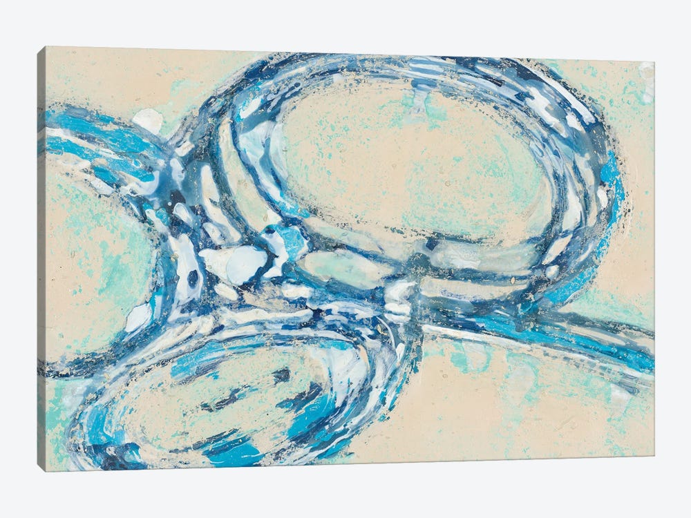 Blue Swirl II by Merri Pattinian 1-piece Canvas Artwork