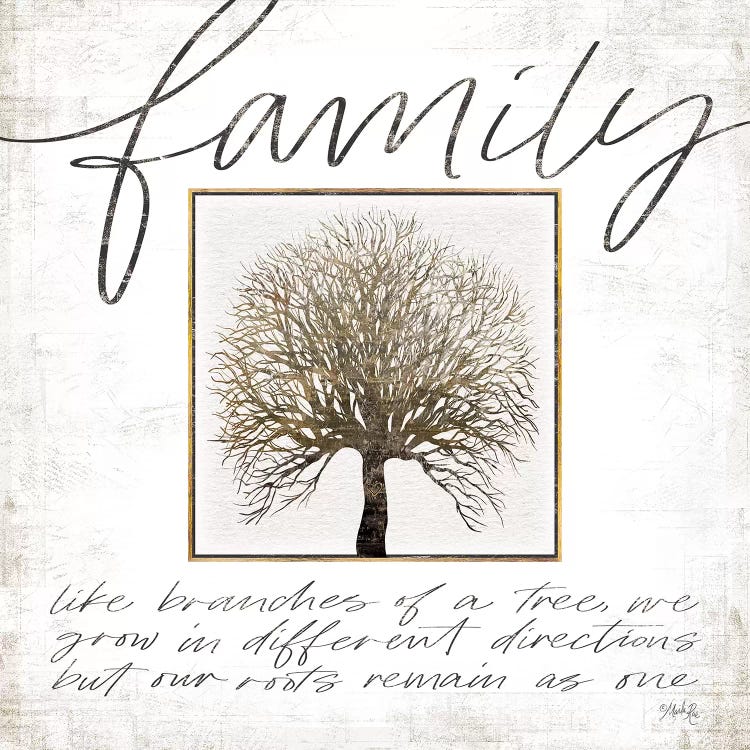 Family MA2010A Art Print Frame or Plaque by Marla Rae Like Branches.. 