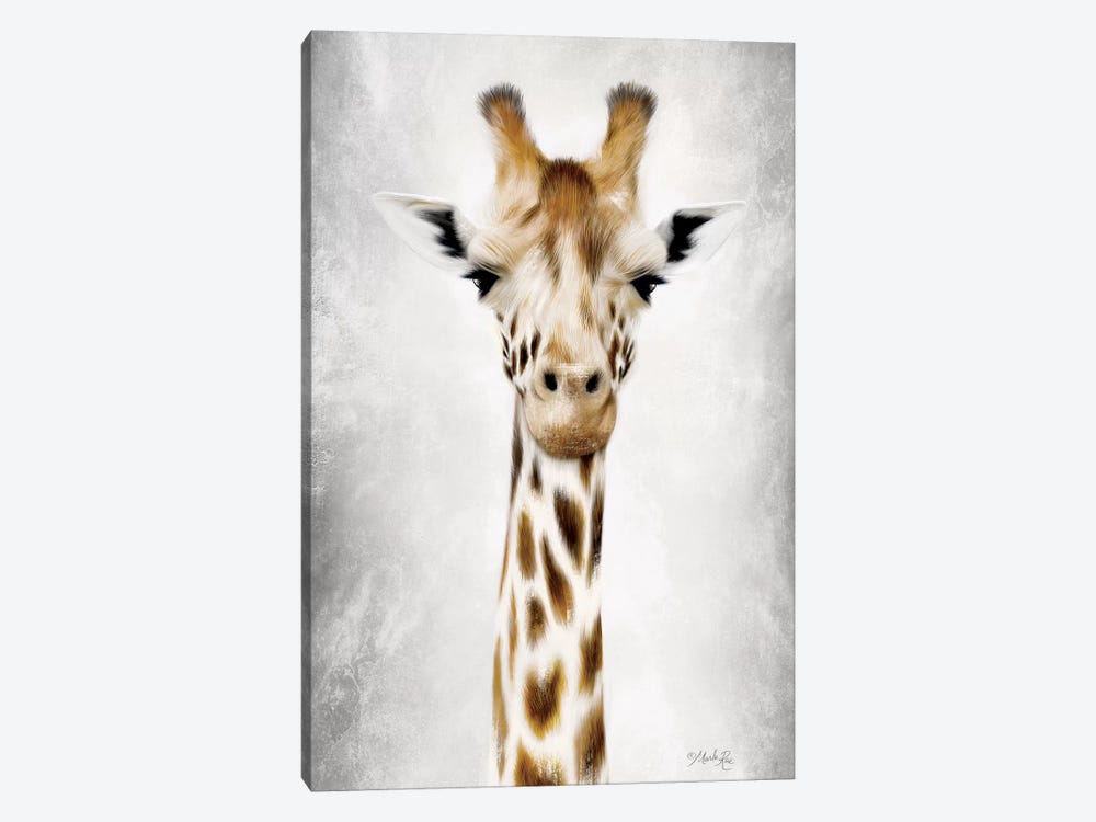 Geri the Giraffe Up Close by Marla Rae 1-piece Canvas Print