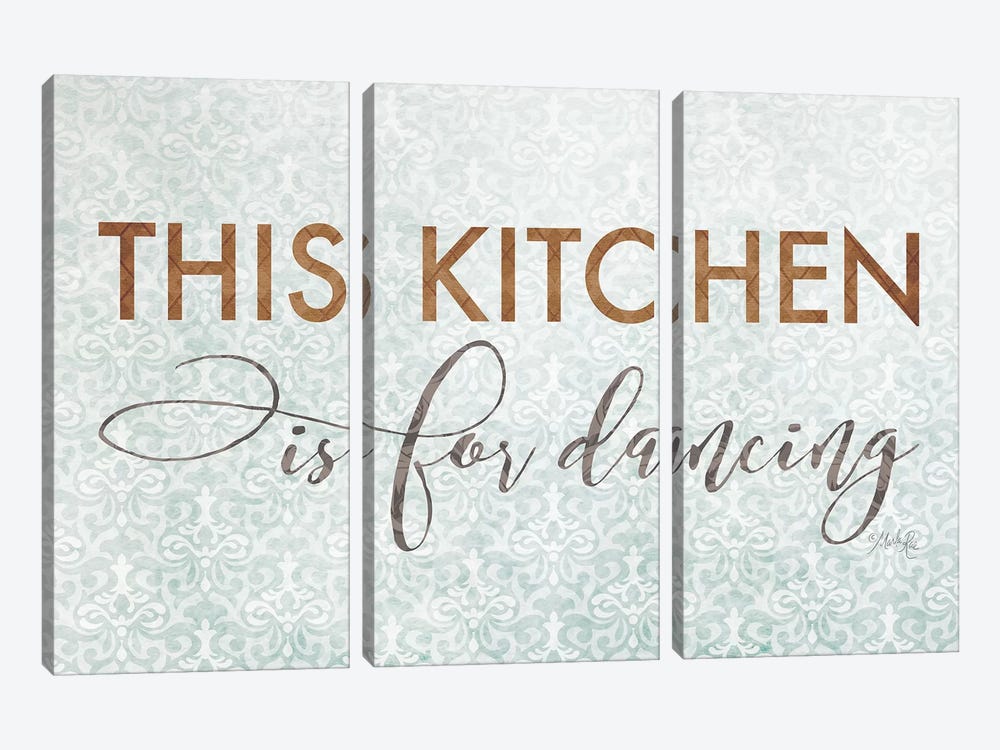 This Kitchen is for Dancing by Marla Rae 3-piece Canvas Wall Art