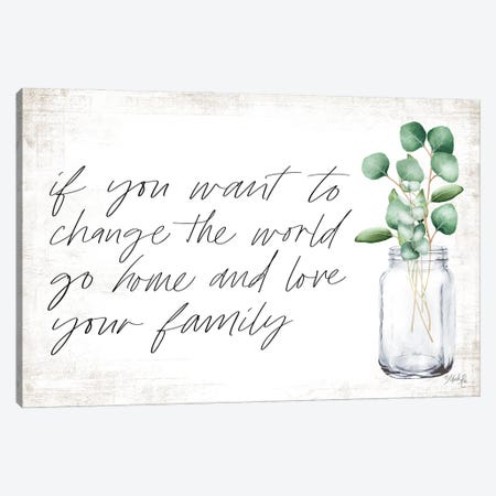 Love Your Family Canvas Print #MRR157} by Marla Rae Canvas Art