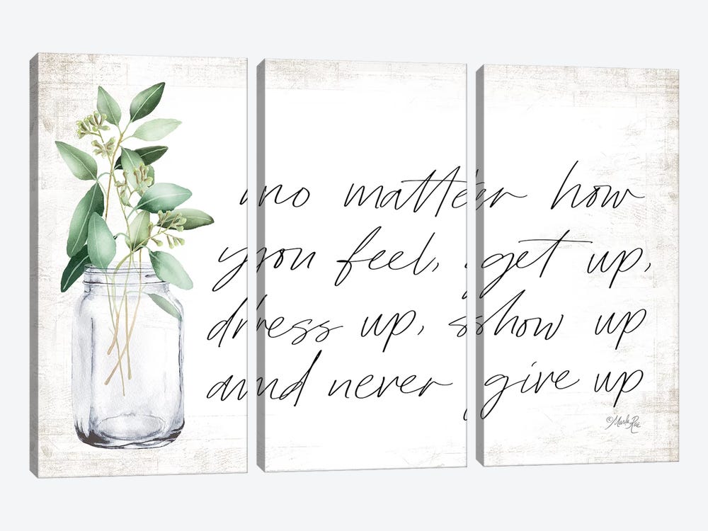 No Matter How You Feel by Marla Rae 3-piece Canvas Art