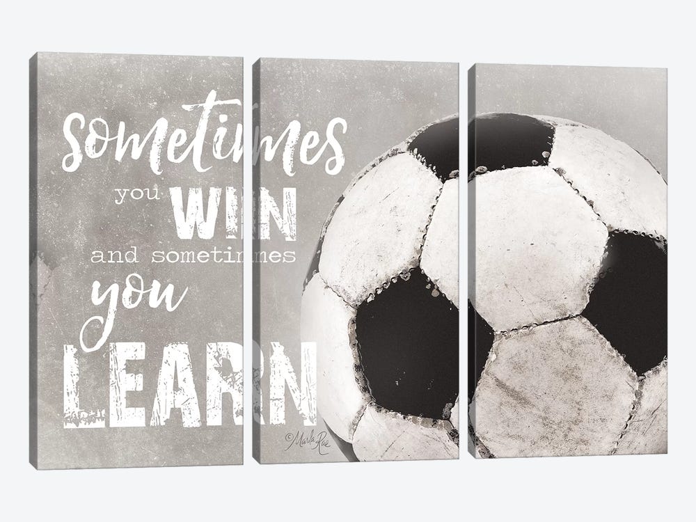 Soccer -Sometimes You Win by Marla Rae 3-piece Canvas Art