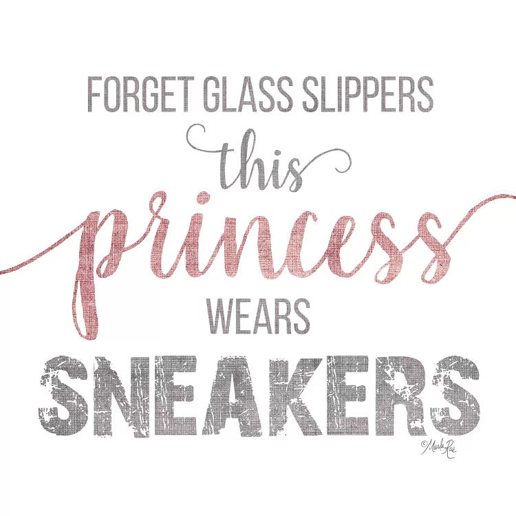 This Princess Wears Sneakers by Marla Rae wall art