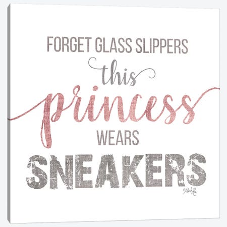 This Princess Wears Sneakers Canvas Print #MRR173} by Marla Rae Canvas Print