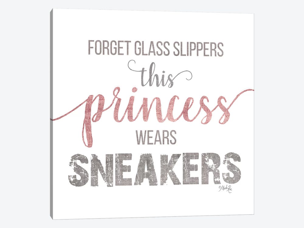 This Princess Wears Sneakers by Marla Rae 1-piece Canvas Art
