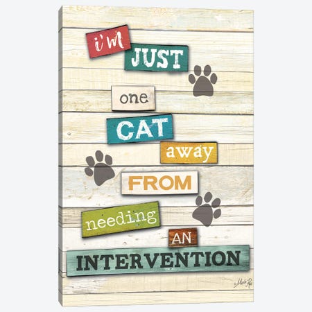 Cat Intervention Canvas Print #MRR177} by Marla Rae Canvas Art