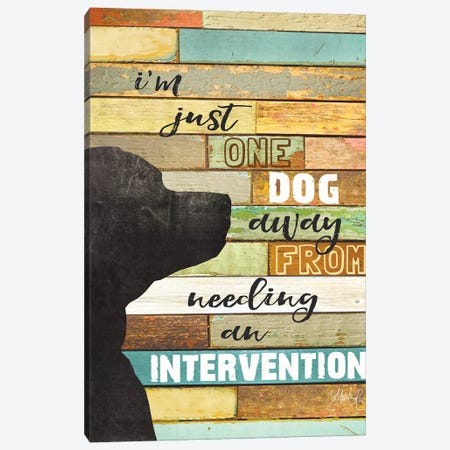 Dog Intervention Canvas Print #MRR179} by Marla Rae Canvas Print