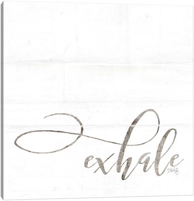Exhale Canvas Art Print - Yoga Art