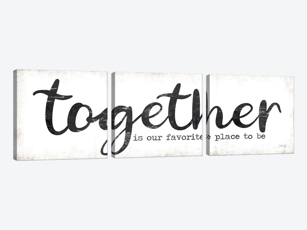Together is Our Favorite Place to Be by Marla Rae 3-piece Canvas Art