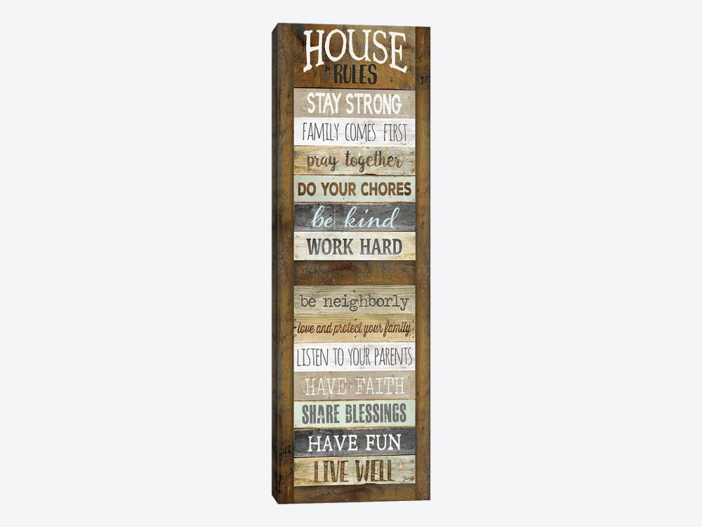 House Rules by Marla Rae 1-piece Canvas Print