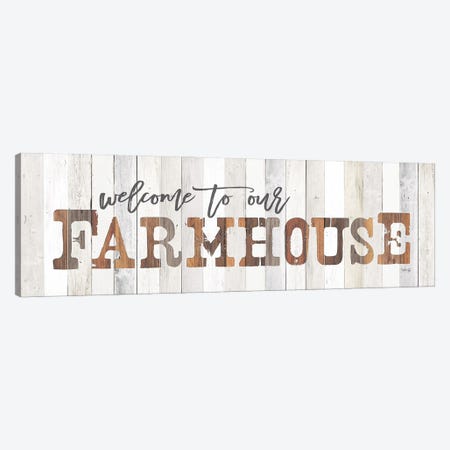 Welcome to Our Farmhouse Canvas Print #MRR217} by Marla Rae Canvas Print