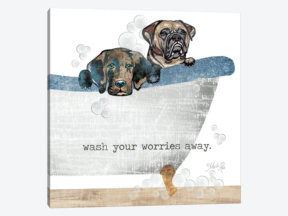 Wash your Worries Away by Marla Rae 1-piece Canvas Wall Art