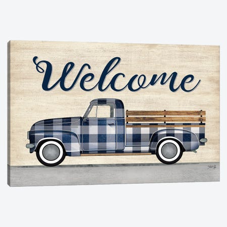 Welcome Truck Canvas Print #MRR249} by Marla Rae Canvas Art Print
